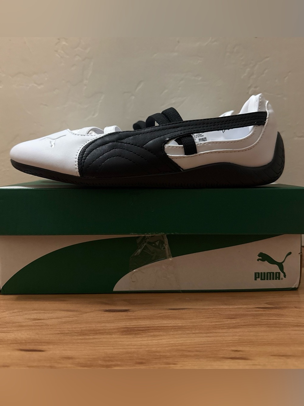 PUMA Speedcat Ballet Sneakers – White/Black – Women’s Size 7.5